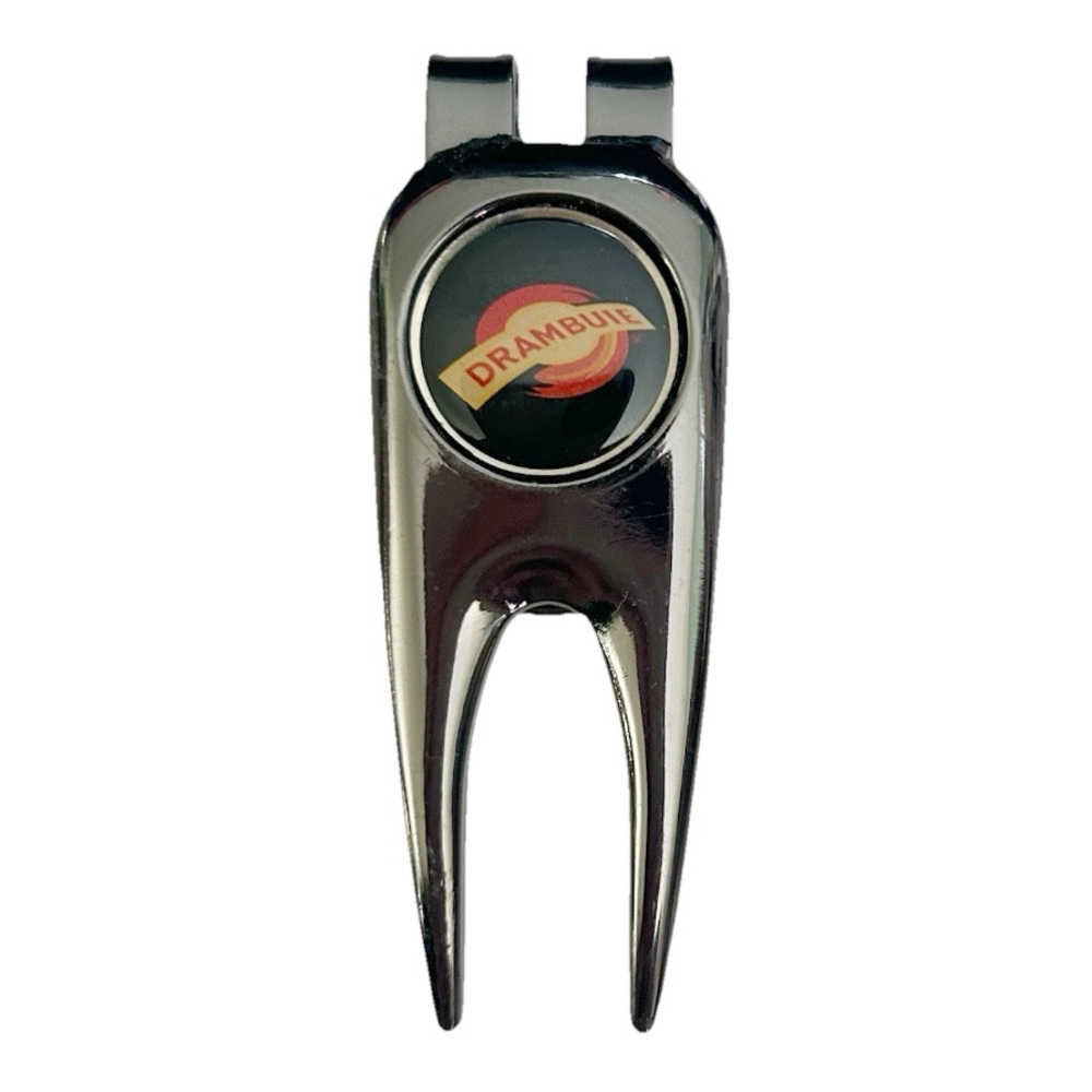 Drambuie Scotch Whiskey Golf Divot Tool Money Clip Chrome Silver Metal Scotland